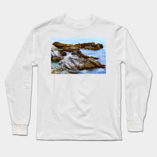 California Rocks in the Sea Long Sleeve T-Shirt